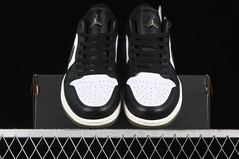 All categories Air Jordan Jordan series basketball shoes Air Jordan 1 Low Air Jordan 1 Low "Medium Olive" AJ1 Joe 1 olive green low-top cultural and casual sneakers 553558-092